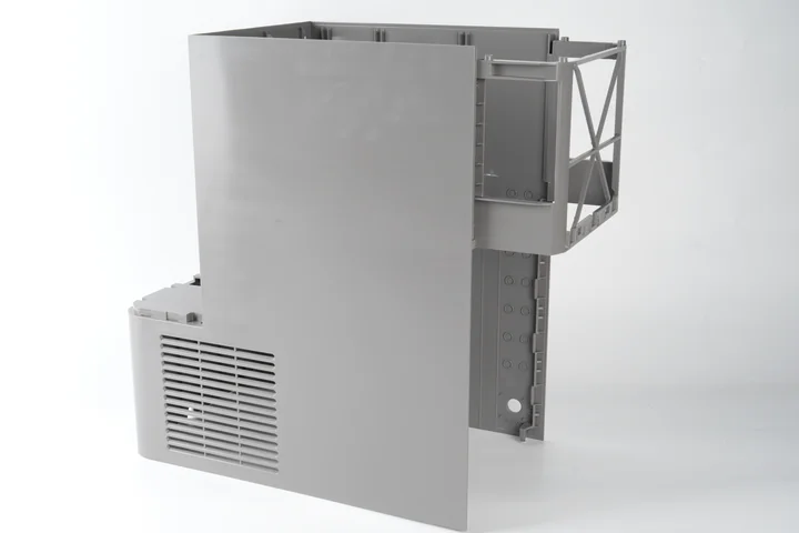 Gray injection molded housing for industrial equipment
