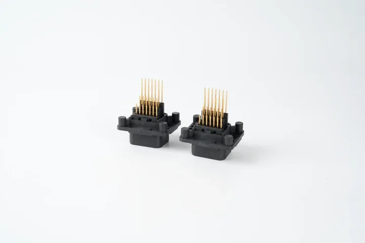 Insert-Molded Pin Connectors Insert molded connectors with metal pins