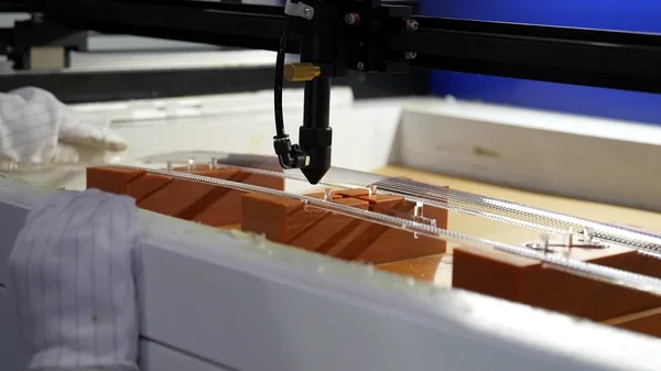 Laser secondary operation on transparent molded components