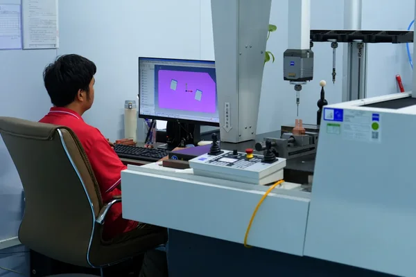 Coordinate measuring machine used for dimensional inspection